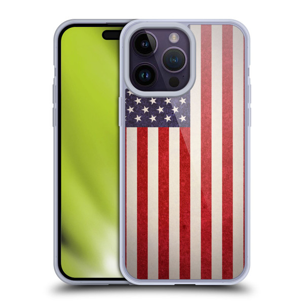 Ameritech Graphics American Flag Soft Gel Case for Apple iPhone 14 Pro Max