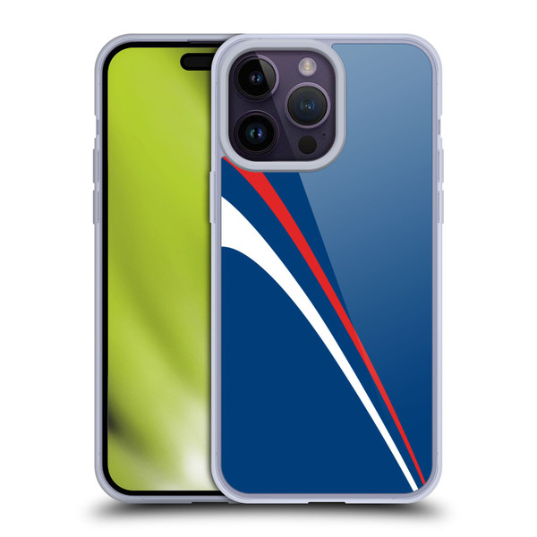 Ameritech Graphics Red And White Lines Soft Gel Case for Apple iPhone 14 Pro Max