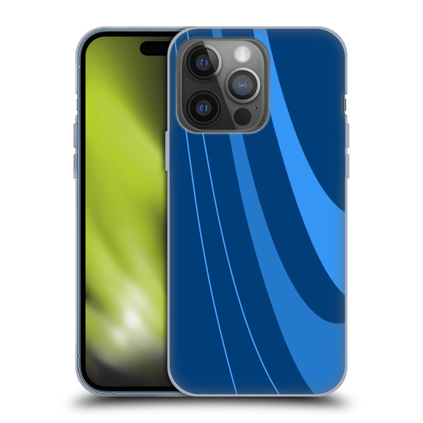 Ameritech Graphics Blue Mono Swirl Soft Gel Case for Apple iPhone 14 Pro