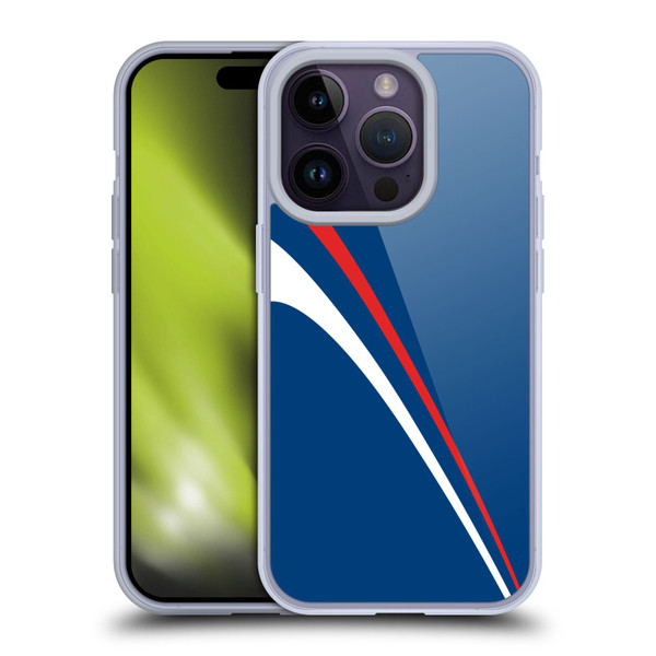 Ameritech Graphics Red And White Lines Soft Gel Case for Apple iPhone 14 Pro