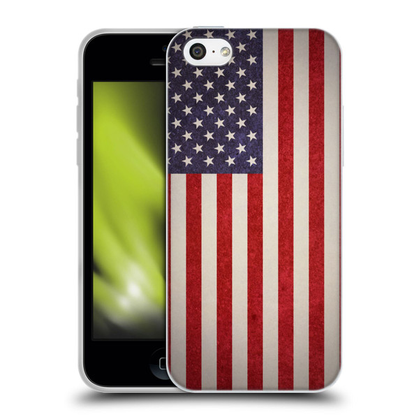 Ameritech Graphics American Flag Soft Gel Case for Apple iPhone 5c