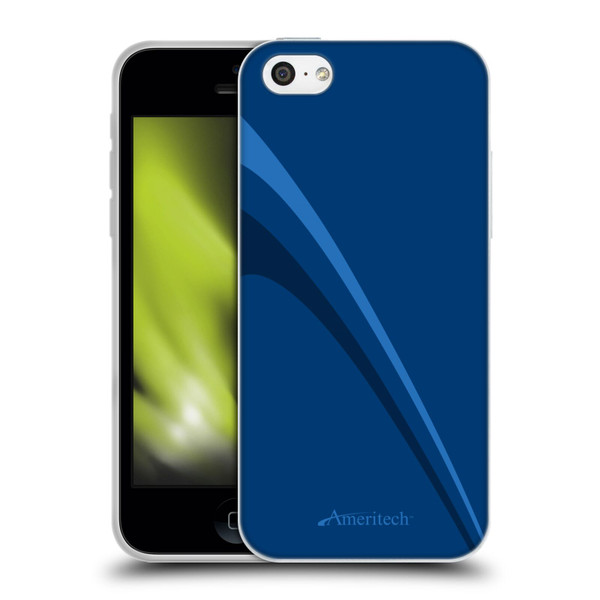 Ameritech Graphics Blue Mono Lines Soft Gel Case for Apple iPhone 5c
