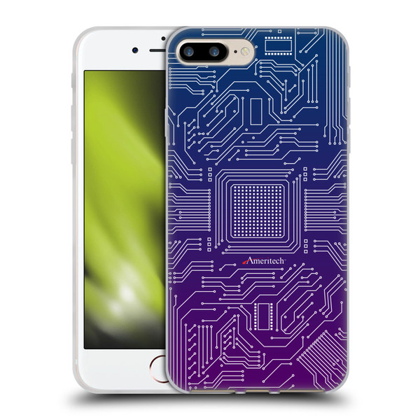 Ameritech Graphics Circuit Board Soft Gel Case for Apple iPhone 7 Plus / iPhone 8 Plus