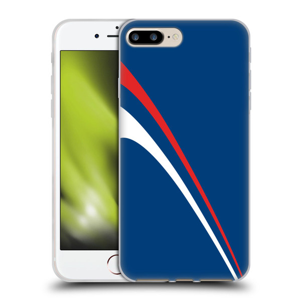 Ameritech Graphics Red And White Lines Soft Gel Case for Apple iPhone 7 Plus / iPhone 8 Plus