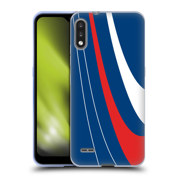 Ameritech Graphics Red And White Swirl Soft Gel Case for LG K22