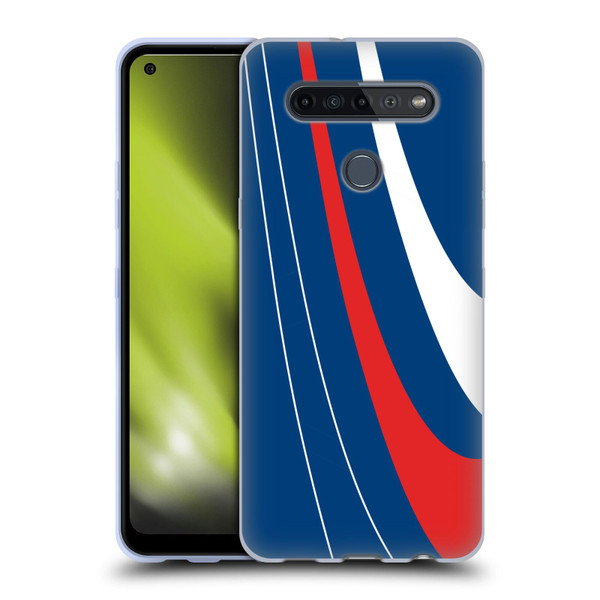 Ameritech Graphics Red And White Swirl Soft Gel Case for LG K51S