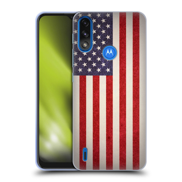 Ameritech Graphics American Flag Soft Gel Case for Motorola Moto E7 Power / Moto E7i Power