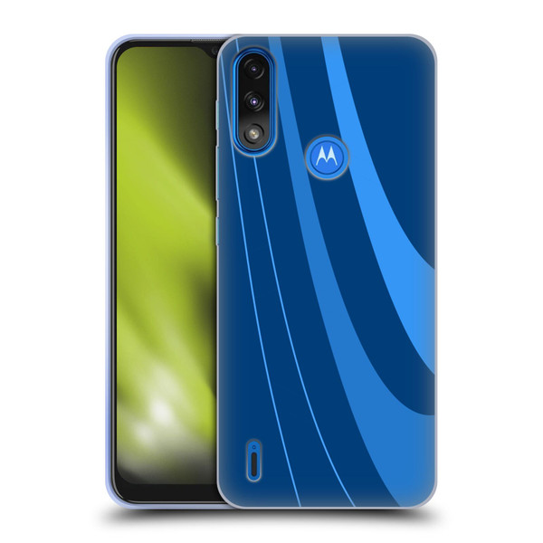 Ameritech Graphics Blue Mono Swirl Soft Gel Case for Motorola Moto E7 Power / Moto E7i Power