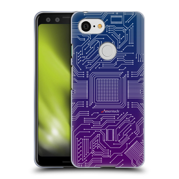 Ameritech Graphics Circuit Board Soft Gel Case for Google Pixel 3
