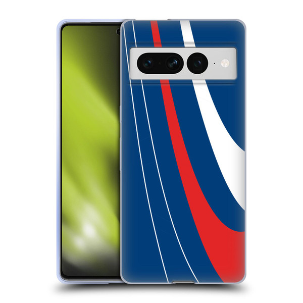 Ameritech Graphics Red And White Swirl Soft Gel Case for Google Pixel 7 Pro
