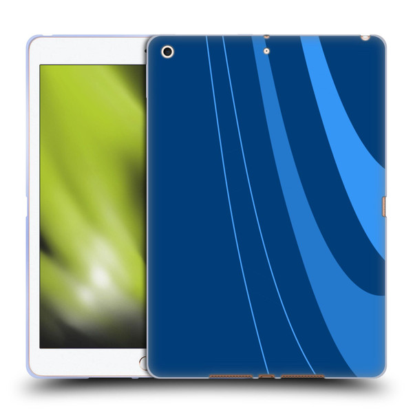 Ameritech Graphics Blue Mono Swirl Soft Gel Case for Apple iPad 10.2 2019/2020/2021