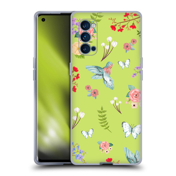 Ameritech Graphics Floral Soft Gel Case for OPPO Reno 4 Pro 5G