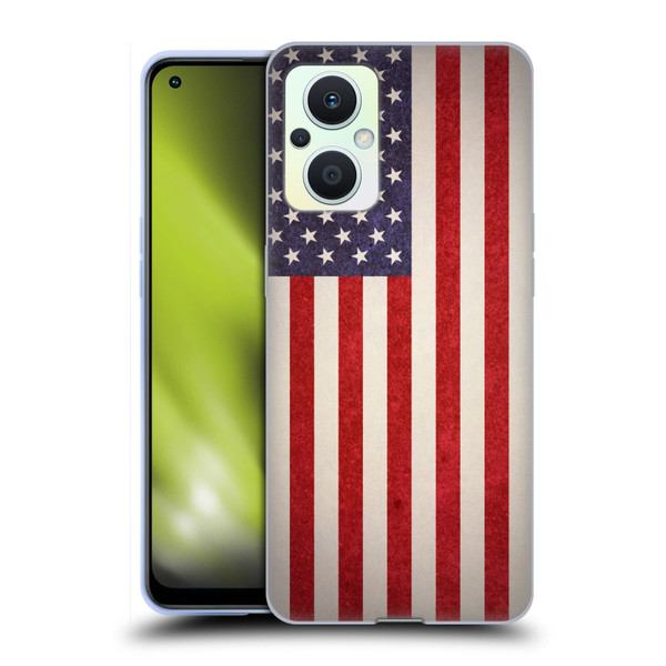 Ameritech Graphics American Flag Soft Gel Case for OPPO Reno8 Lite