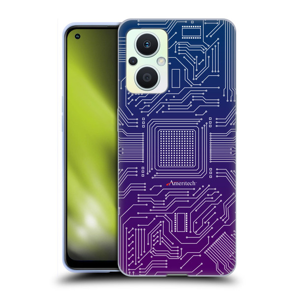 Ameritech Graphics Circuit Board Soft Gel Case for OPPO Reno8 Lite