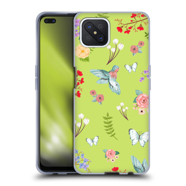 Ameritech Graphics Floral Soft Gel Case for OPPO Reno4 Z 5G