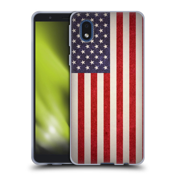 Ameritech Graphics American Flag Soft Gel Case for Samsung Galaxy A01 Core (2020)