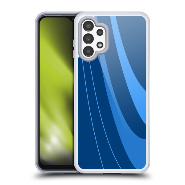 Ameritech Graphics Blue Mono Swirl Soft Gel Case for Samsung Galaxy A13 (2022)