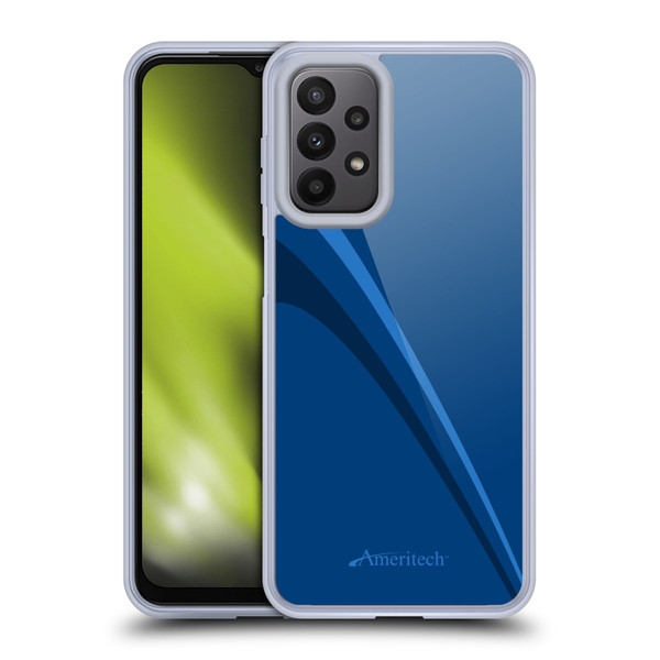 Ameritech Graphics Blue Mono Lines Soft Gel Case for Samsung Galaxy A23 / 5G (2022)