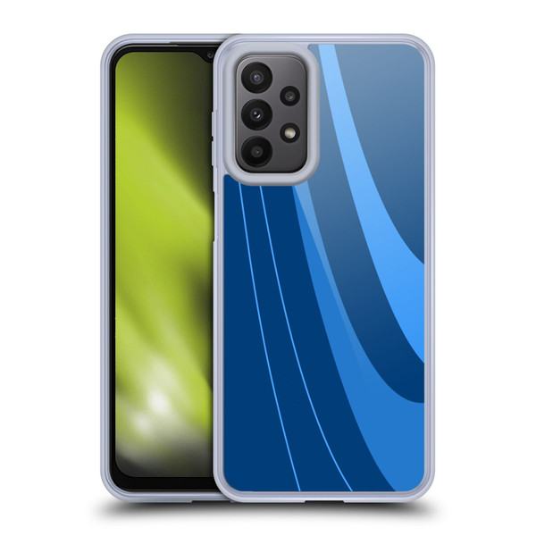 Ameritech Graphics Blue Mono Swirl Soft Gel Case for Samsung Galaxy A23 / 5G (2022)
