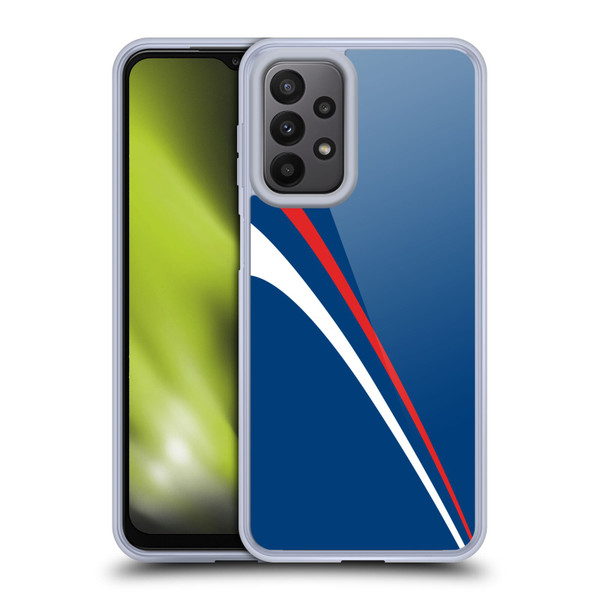 Ameritech Graphics Red And White Lines Soft Gel Case for Samsung Galaxy A23 / 5G (2022)