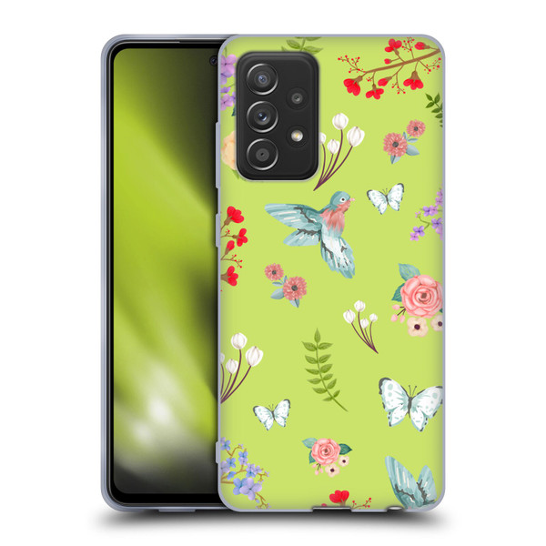 Ameritech Graphics Floral Soft Gel Case for Samsung Galaxy A52 / A52s / 5G (2021)