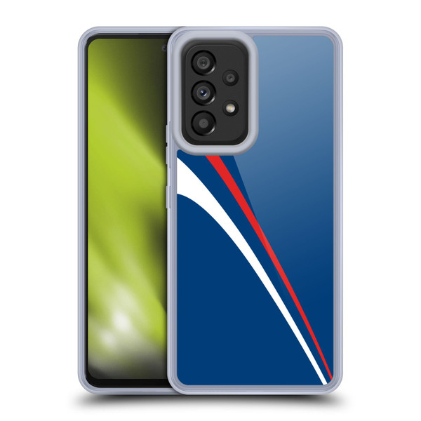 Ameritech Graphics Red And White Lines Soft Gel Case for Samsung Galaxy A53 5G (2022)