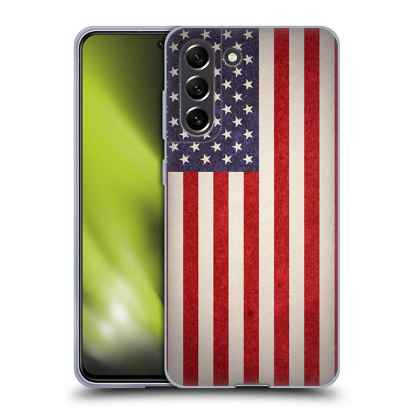 Ameritech Graphics American Flag Soft Gel Case for Samsung Galaxy S21 FE 5G