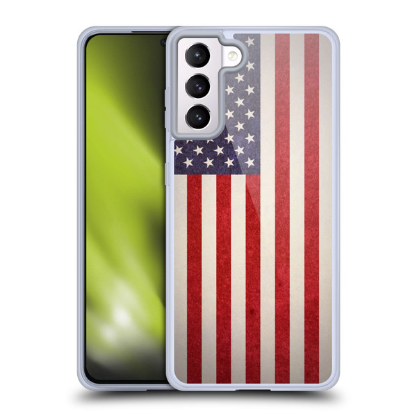 Ameritech Graphics American Flag Soft Gel Case for Samsung Galaxy S21+ 5G