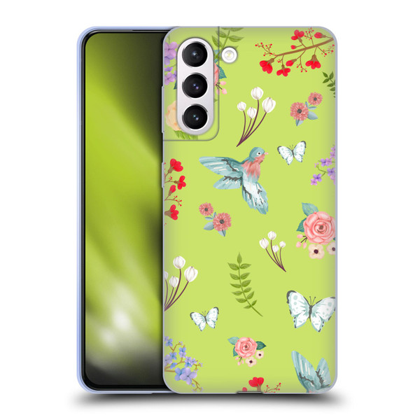 Ameritech Graphics Floral Soft Gel Case for Samsung Galaxy S21+ 5G