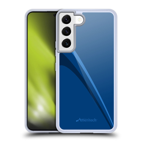 Ameritech Graphics Blue Mono Lines Soft Gel Case for Samsung Galaxy S22 5G