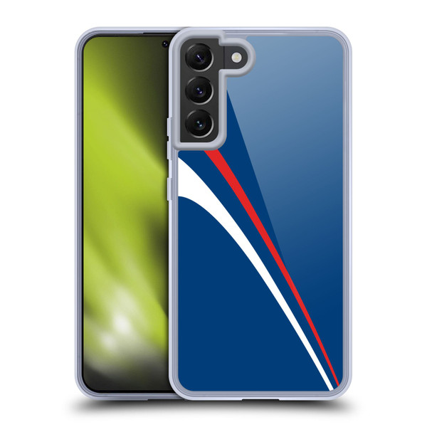 Ameritech Graphics Red And White Lines Soft Gel Case for Samsung Galaxy S22+ 5G