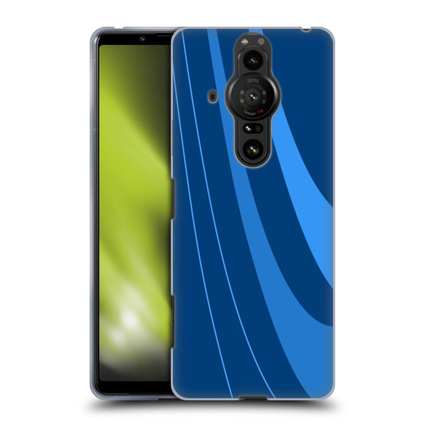 Ameritech Graphics Blue Mono Swirl Soft Gel Case for Sony Xperia Pro-I