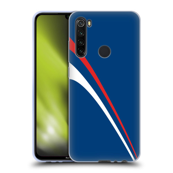 Ameritech Graphics Red And White Lines Soft Gel Case for Xiaomi Redmi Note 8T