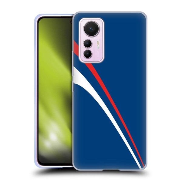 Ameritech Graphics Red And White Lines Soft Gel Case for Xiaomi 12 Lite