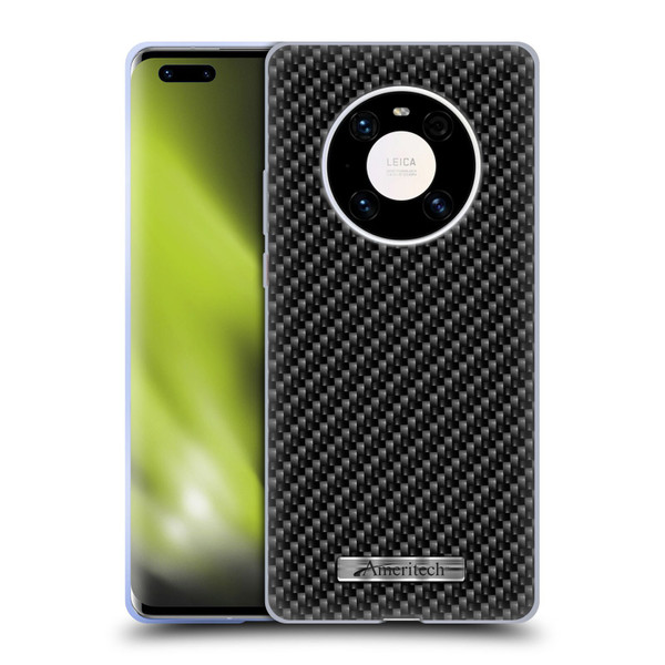 Ameritech Graphics Carbon Fiber Print Soft Gel Case for Huawei Mate 40 Pro 5G