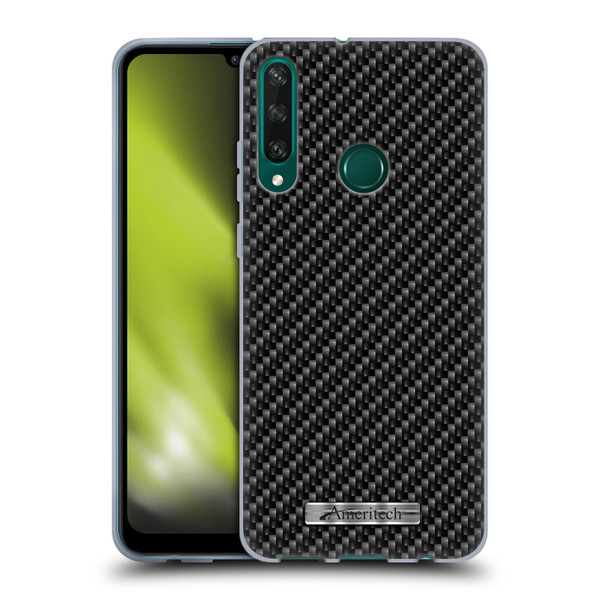 Ameritech Graphics Carbon Fiber Print Soft Gel Case for Huawei Y6p