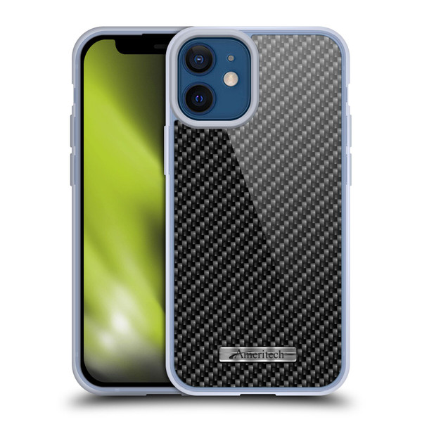 Ameritech Graphics Carbon Fiber Print Soft Gel Case for Apple iPhone 12 Mini