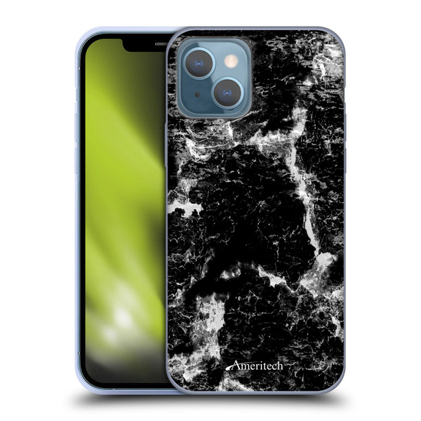 Ameritech Graphics Black Marble Soft Gel Case for Apple iPhone 13