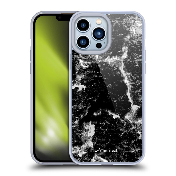 Ameritech Graphics Black Marble Soft Gel Case for Apple iPhone 13 Pro Max