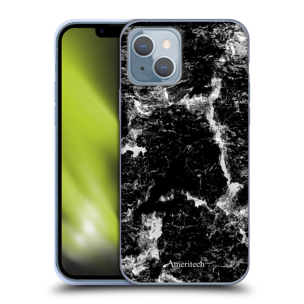 Ameritech Graphics Black Marble Soft Gel Case for Apple iPhone 14