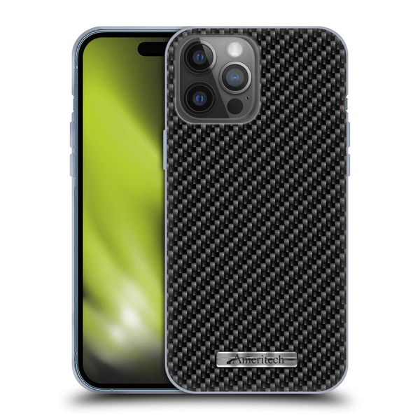 Ameritech Graphics Carbon Fiber Print Soft Gel Case for Apple iPhone 14 Pro Max