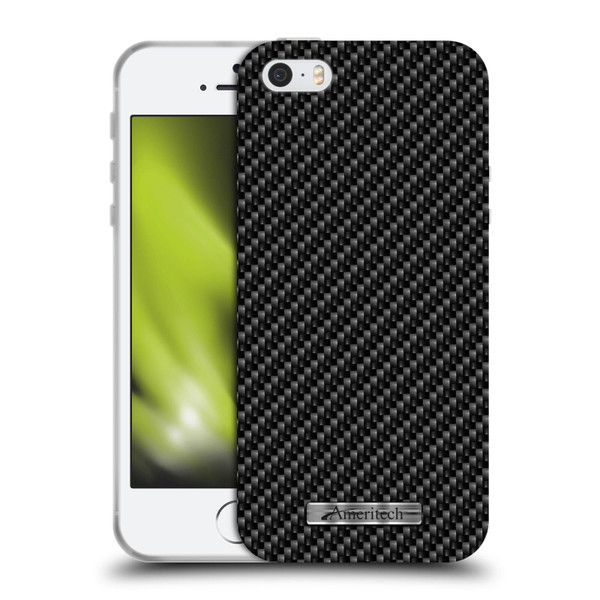 Ameritech Graphics Carbon Fiber Print Soft Gel Case for Apple iPhone 5 / 5s / iPhone SE 2016