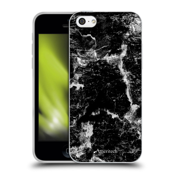 Ameritech Graphics Black Marble Soft Gel Case for Apple iPhone 5c