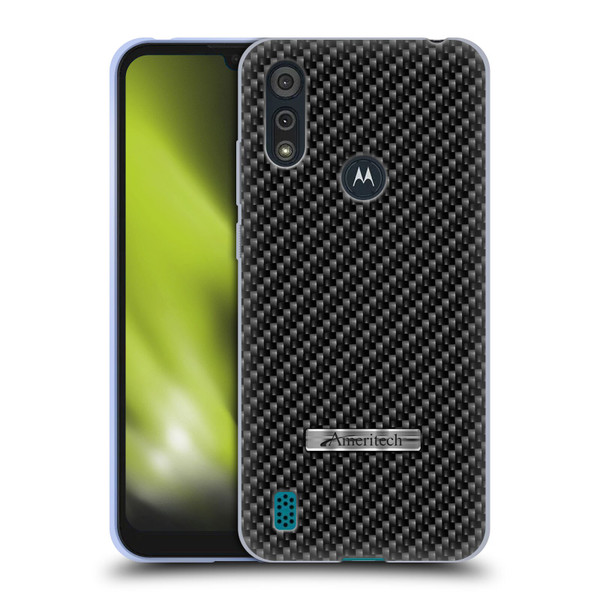 Ameritech Graphics Carbon Fiber Print Soft Gel Case for Motorola Moto E6s (2020)
