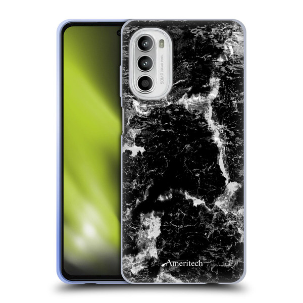 Ameritech Graphics Black Marble Soft Gel Case for Motorola Moto G52