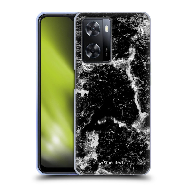 Ameritech Graphics Black Marble Soft Gel Case for OPPO A57s