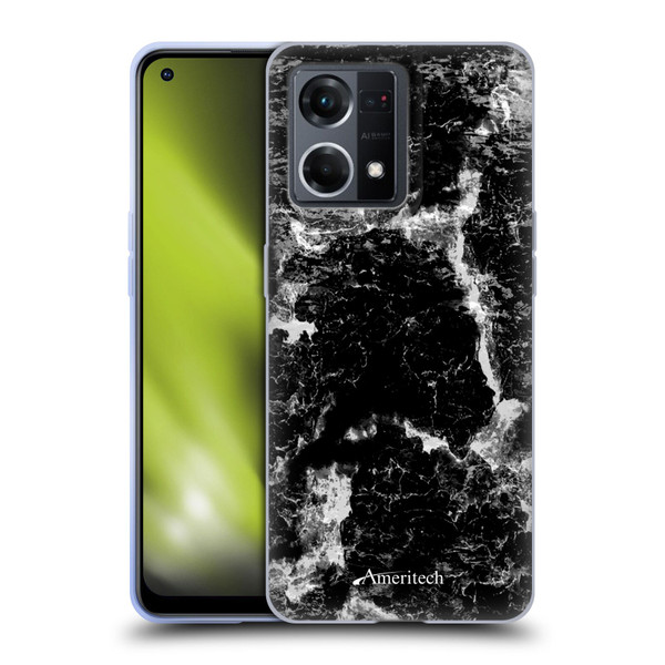 Ameritech Graphics Black Marble Soft Gel Case for OPPO Reno8 4G