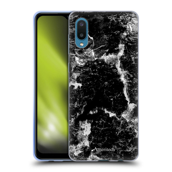 Ameritech Graphics Black Marble Soft Gel Case for Samsung Galaxy A02/M02 (2021)