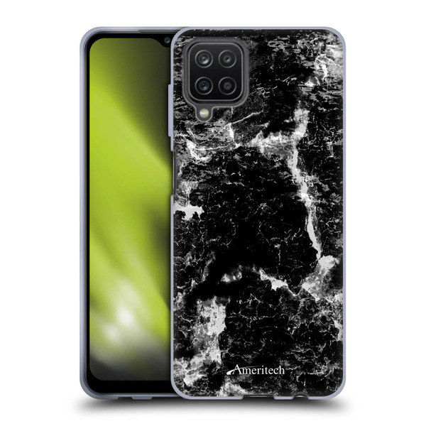 Ameritech Graphics Black Marble Soft Gel Case for Samsung Galaxy A12 (2020)
