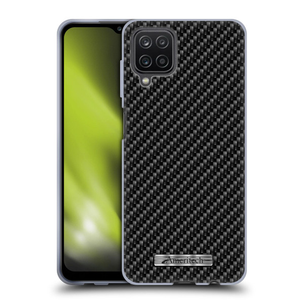 Ameritech Graphics Carbon Fiber Print Soft Gel Case for Samsung Galaxy A12 (2020)